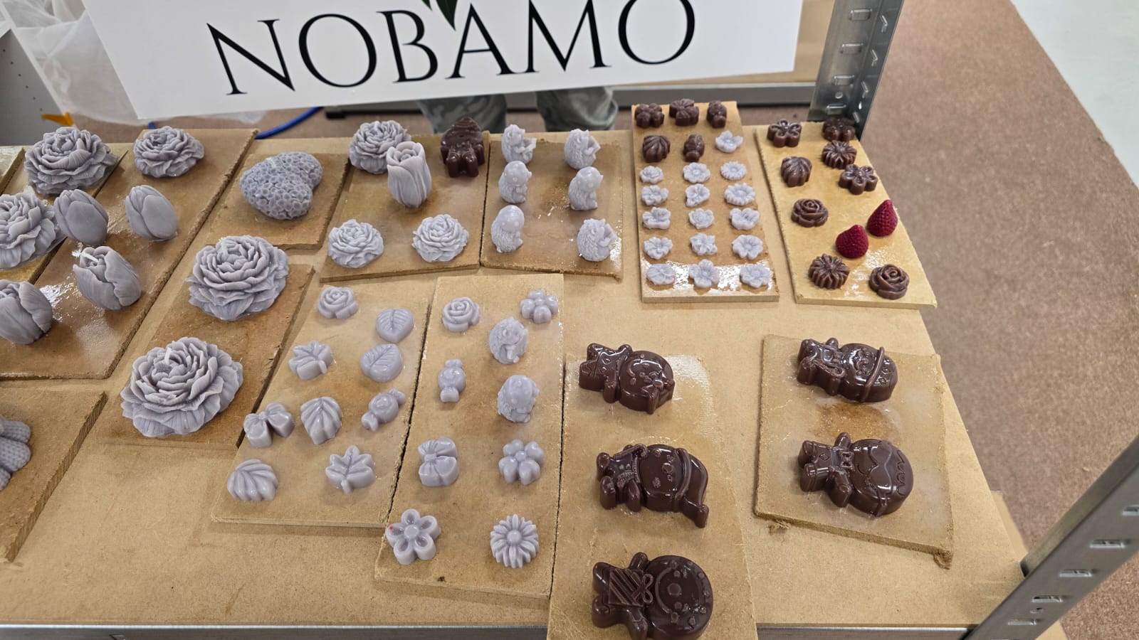 Formes variées de bougies artisanales