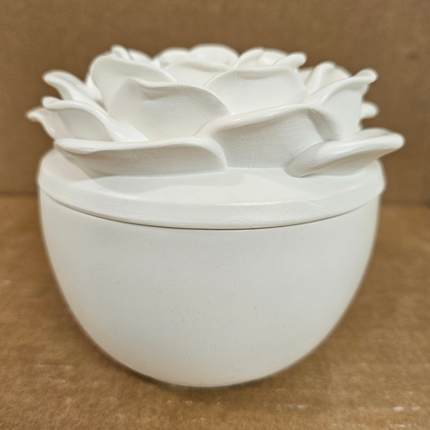 Bougie Fleur - Blanche/Citronnelle, Gingembre
