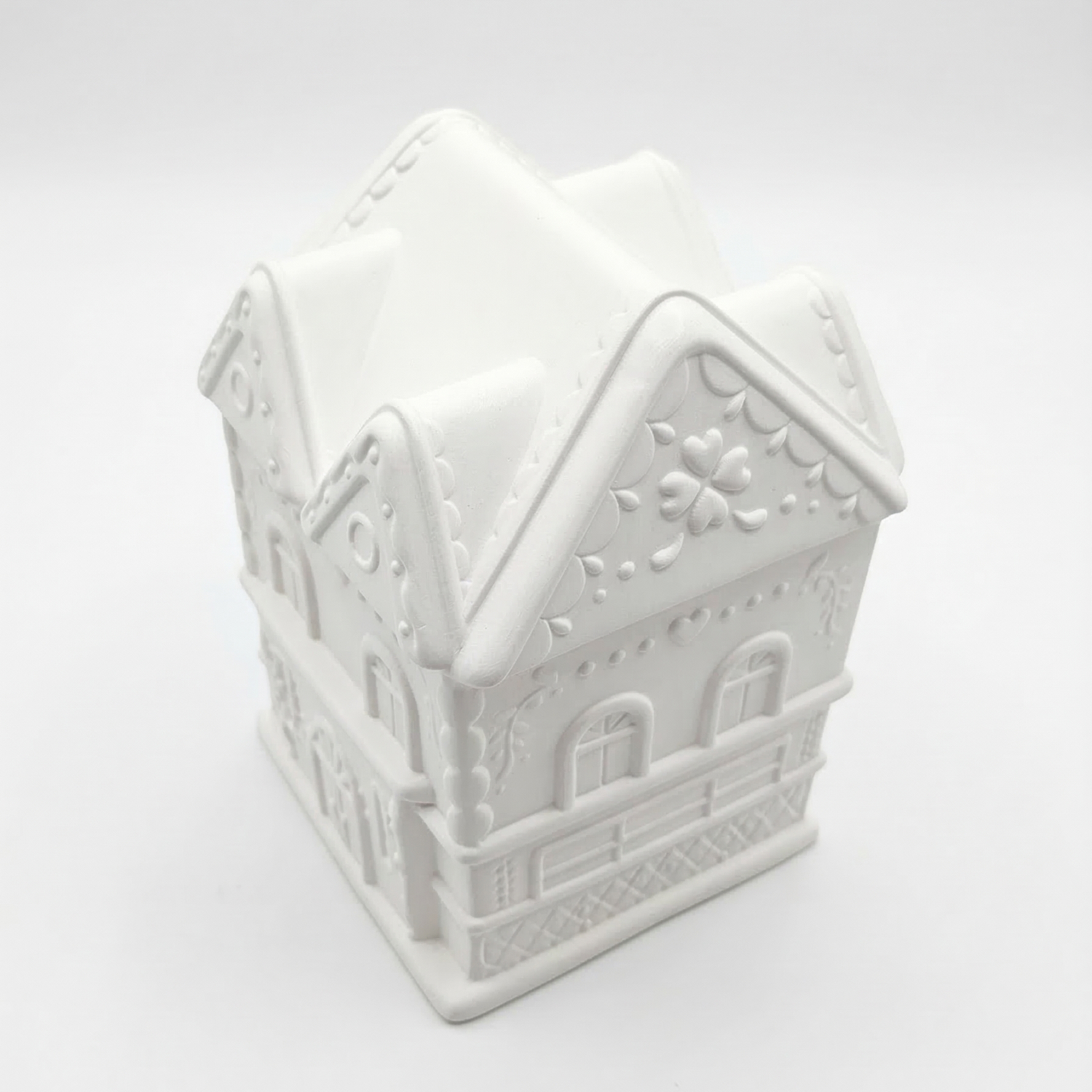 Bougie Maisonnette Moyenne - Blanche / Coton