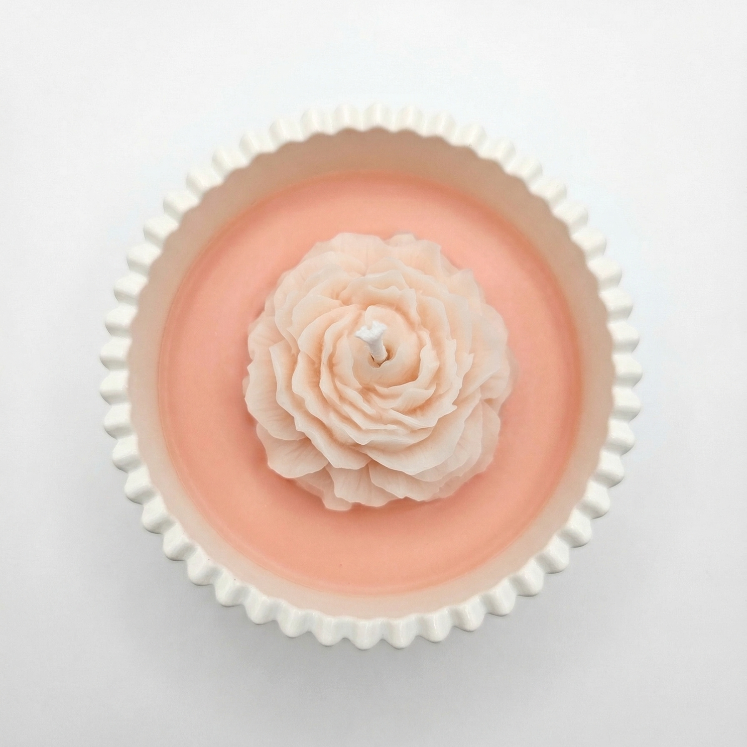 Bougie Satin Lupin - Blanc / Rose / Cerise, Amande