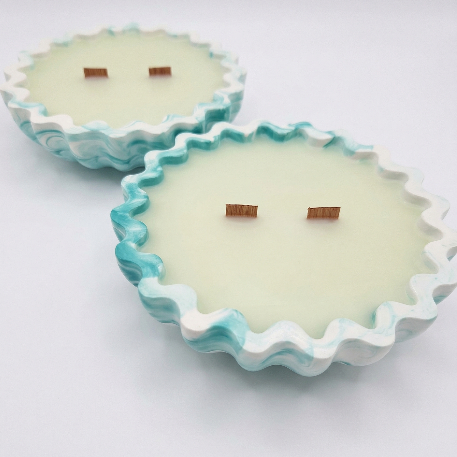 Bougie Rêve de Pomme - Blanc / Vert / Pomme, Cannelle