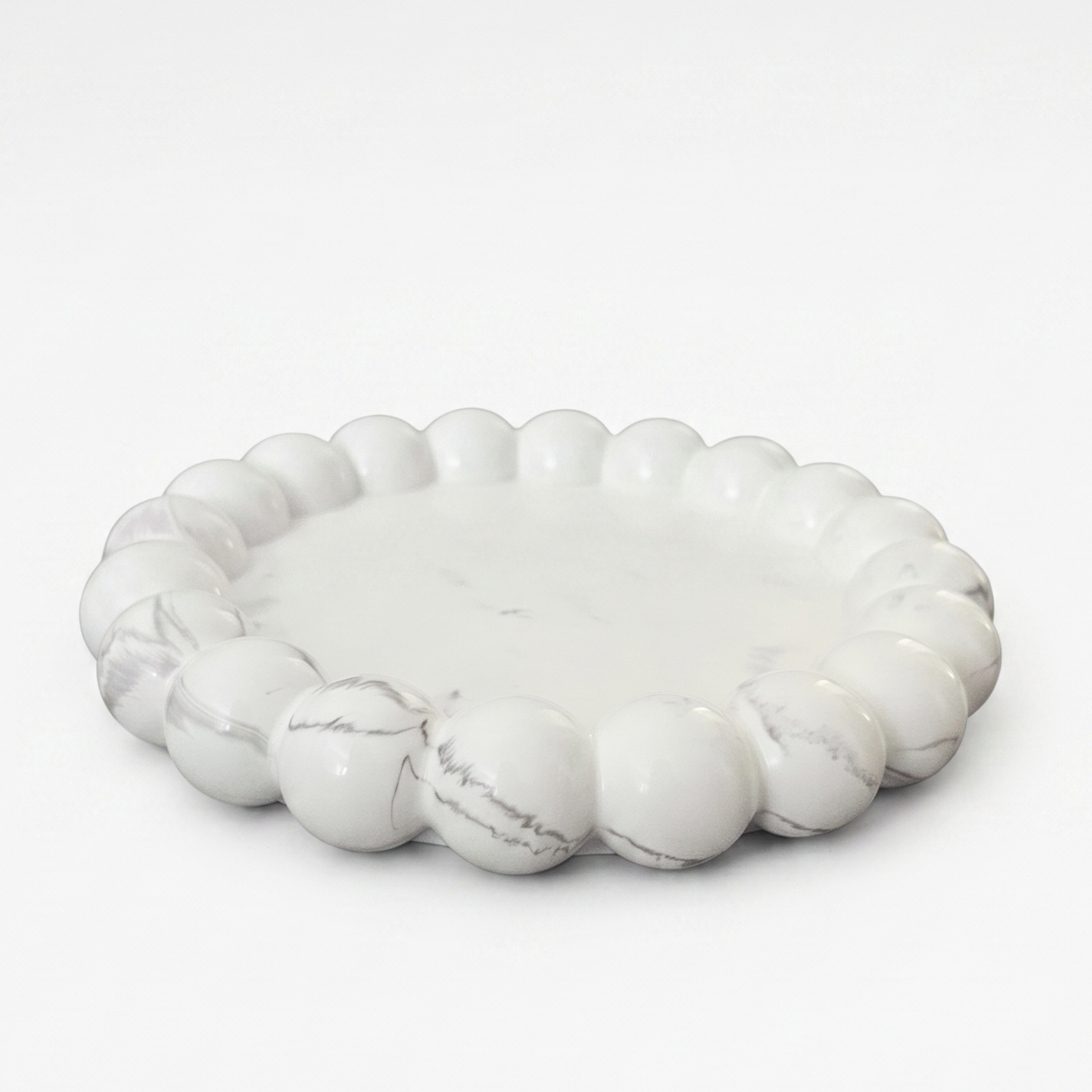 Plateau design Perla - Blanc