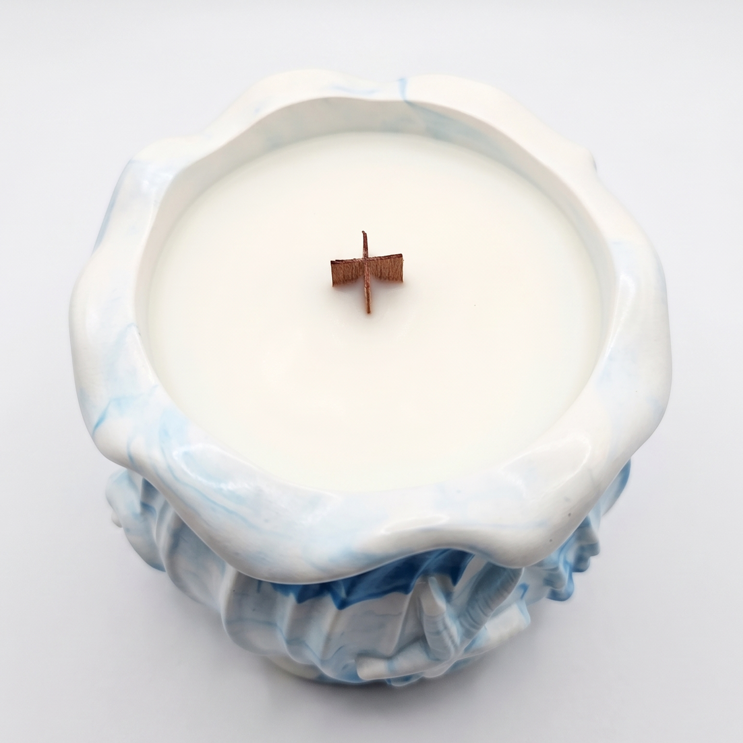 Bougie Océan - Blanche / Eucalyptus, Camphre