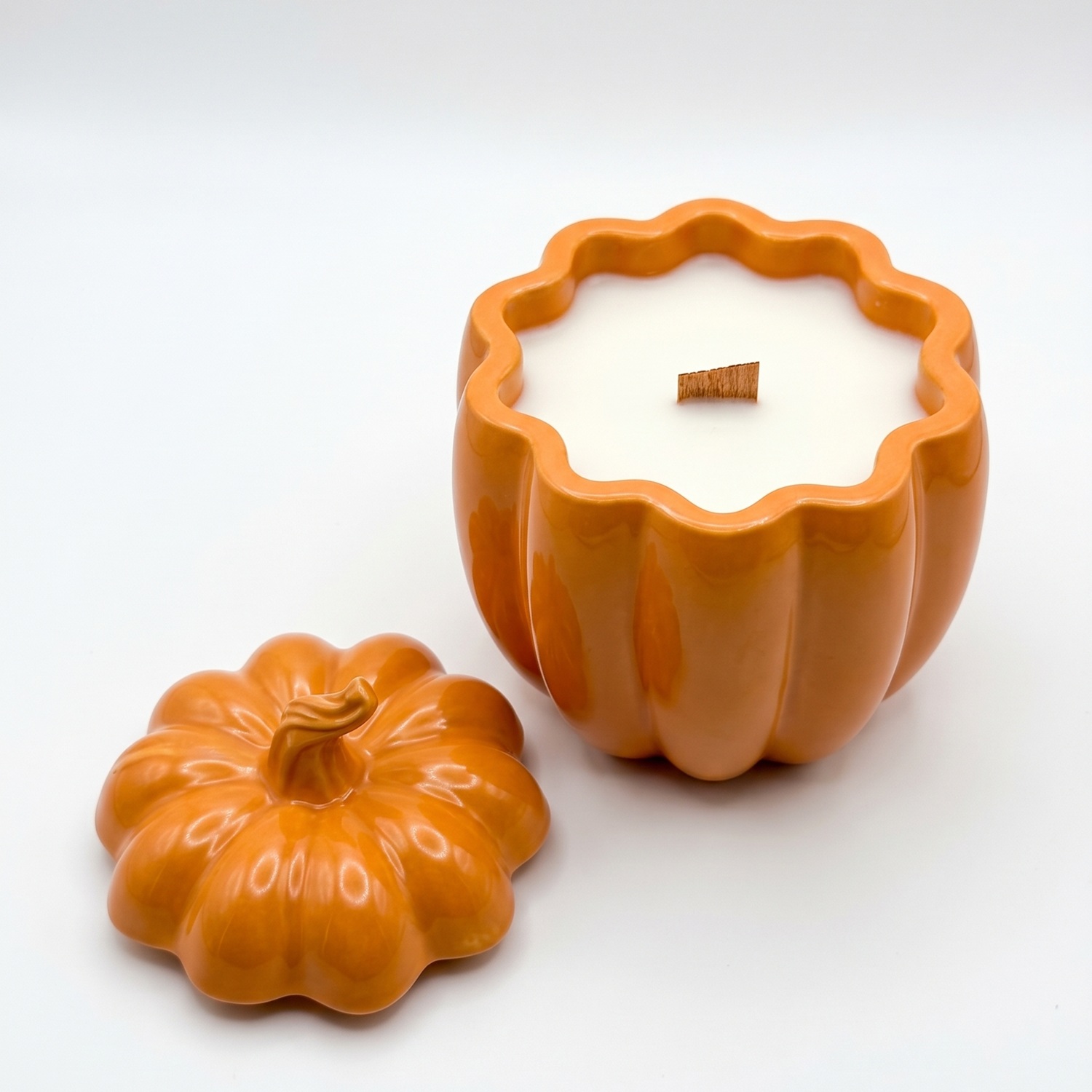 Bougie Citrouille Magique - Orange / Strudel aux pommes / XL