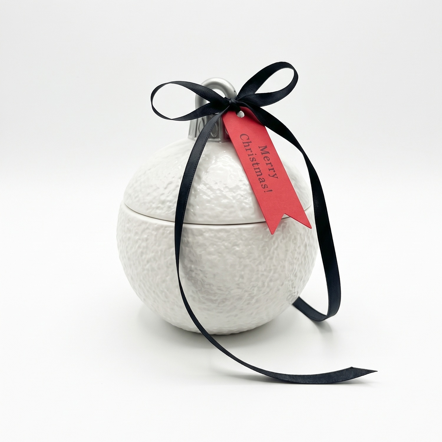 Bougie Christmas Bauble Classic MINI - Blanche / Argentée / Magie d'hiver