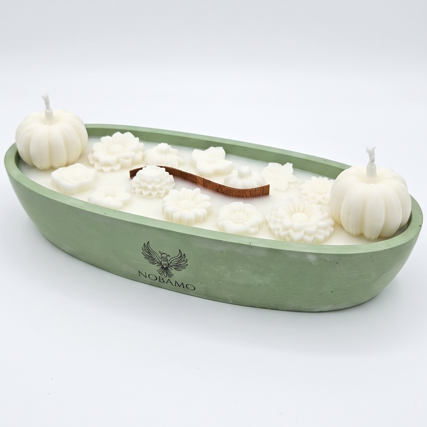 Bougie Jardin d'Automne - Verte / Blanche / Tarte aux pommes