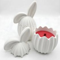 Bougie Oreille - Blanc/Fruit de la passion, Mangue