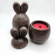 Bougie Choco Drobec - Marron / Cerise, Amande