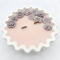 Bougie Velvet - Blanc/Canneberge, Orange