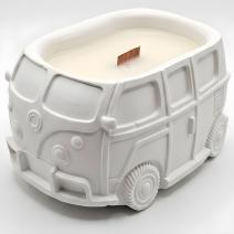 Bougie Vintage Van - Blanc / Citron vert, Basilic, Mandarine