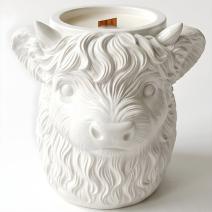 Bougie Highland Cow - Blanche / Vanille