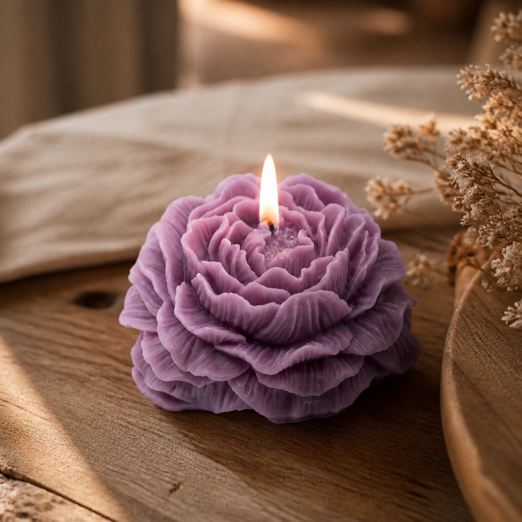 Bougie Pivoine - Violette / Lavande
