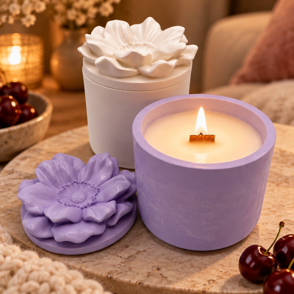 Bougie Lota - Violette / Cerise