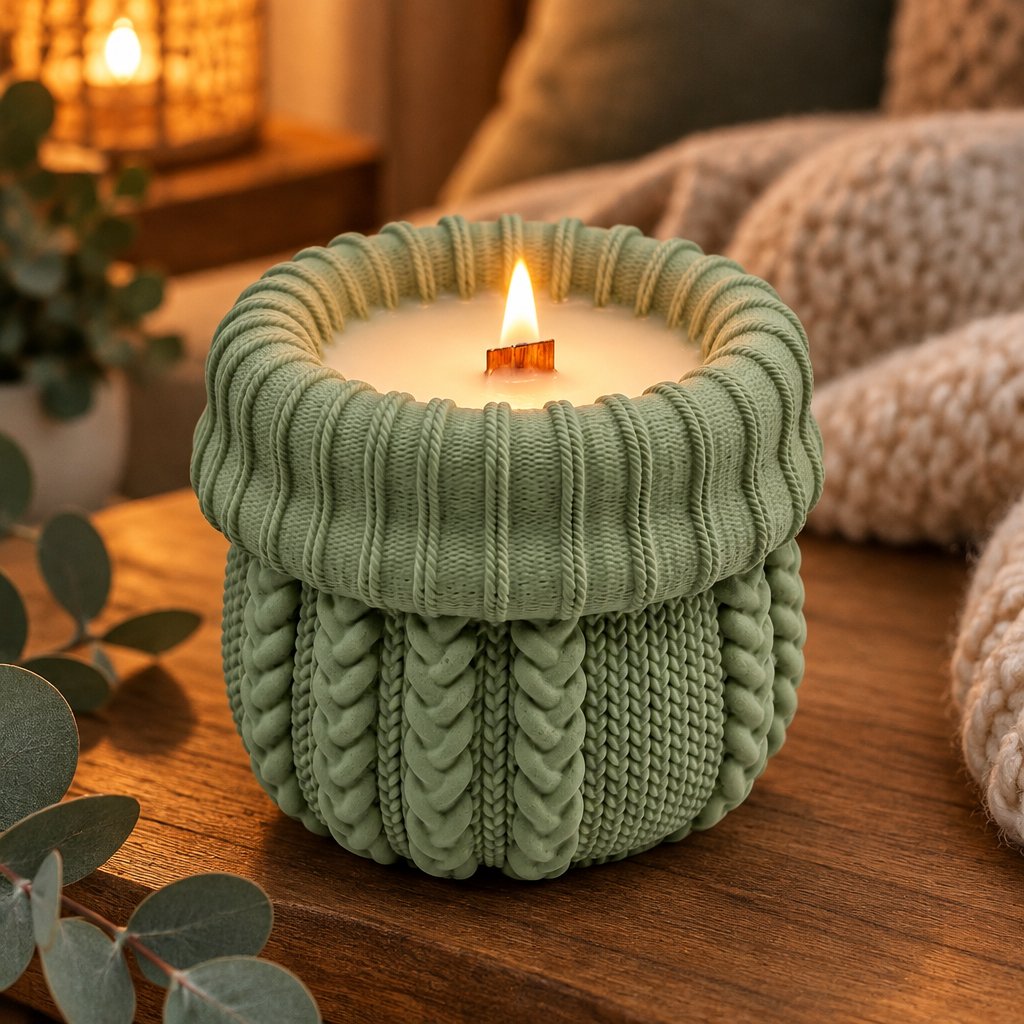 Bougie Svetrík - Verte / Eucalyptus, Camphre